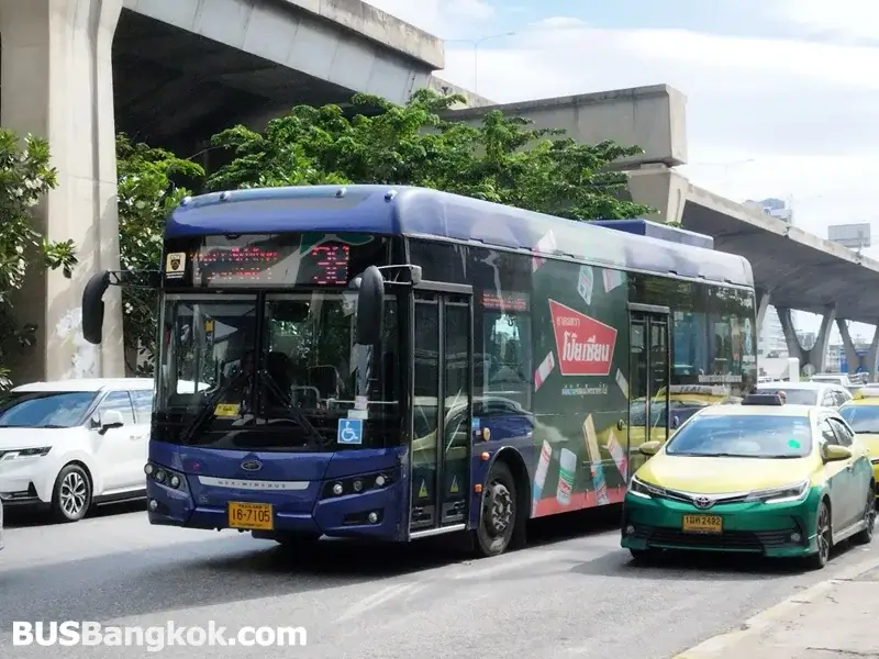Electric Air-Conditioned Bus (Dark Blue), operated by Thai Smile Group
